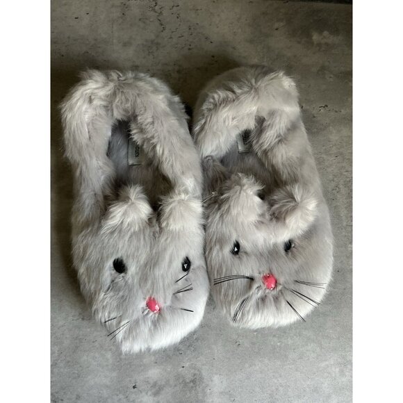 Crewcuts Bunny Slippers Girls Size 4.5 Womens Size 6/6.5 - Picture 3 of 13